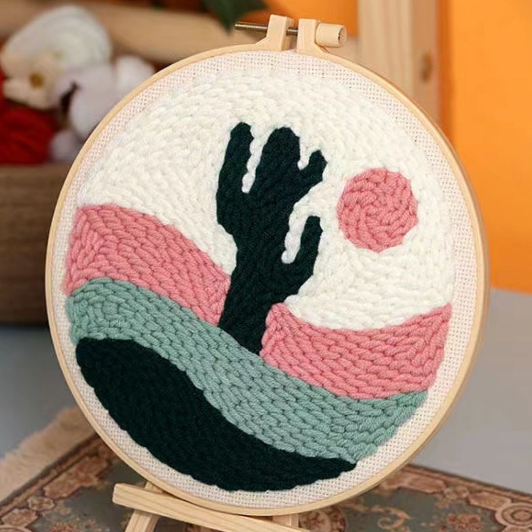Punch Needle Kit - Desert Cactus – Figured'Art Thailand