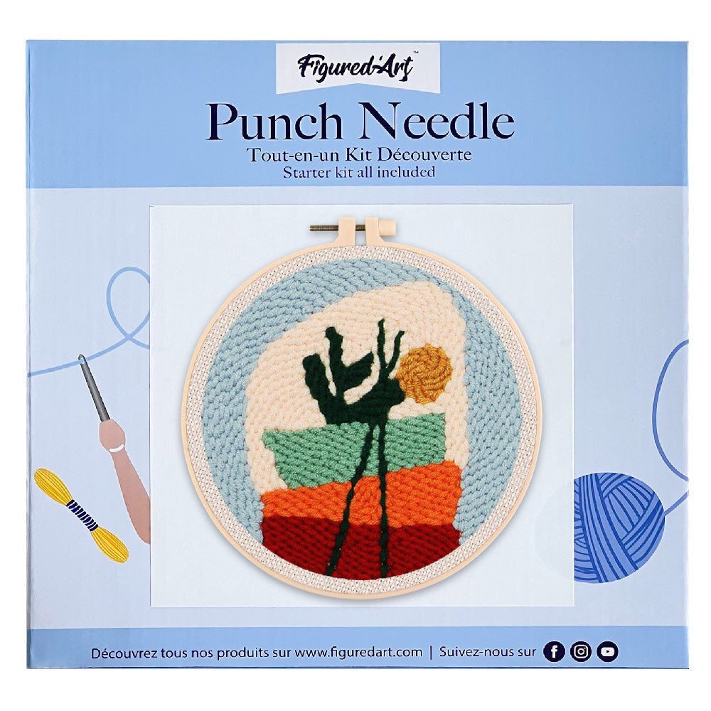 Punch Needle Kit - Floral Composition 1