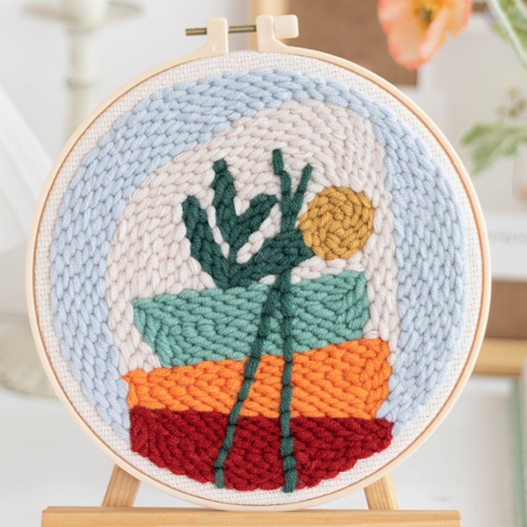 Punch Needle Kit - Floral Composition 1