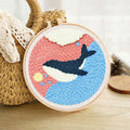 Punch Needle Kit - Pretty Blue Whale