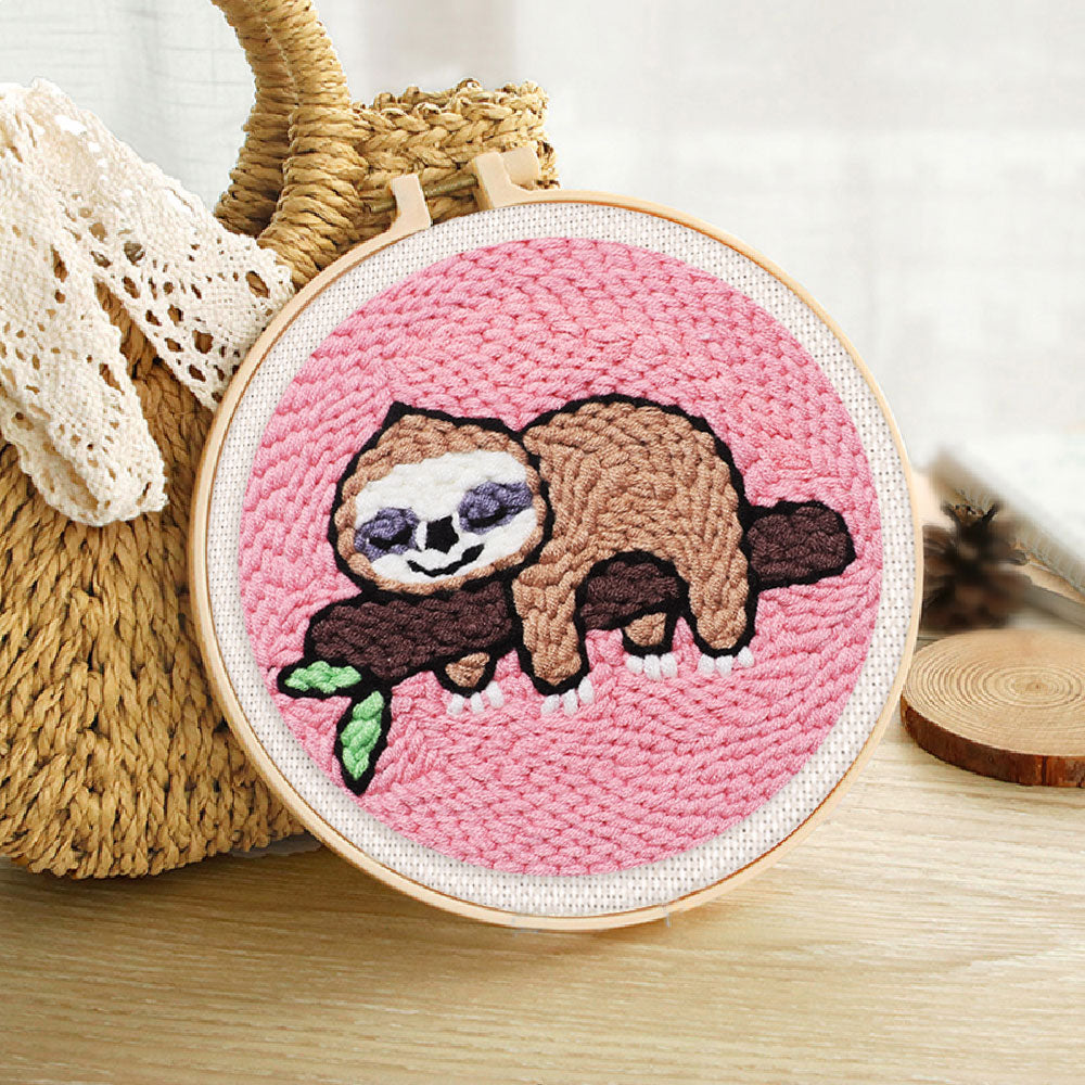 Punch Needle Kit - Sloth on a Branch