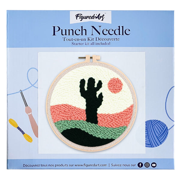 Punch Needle Kit - Desert Cactus
