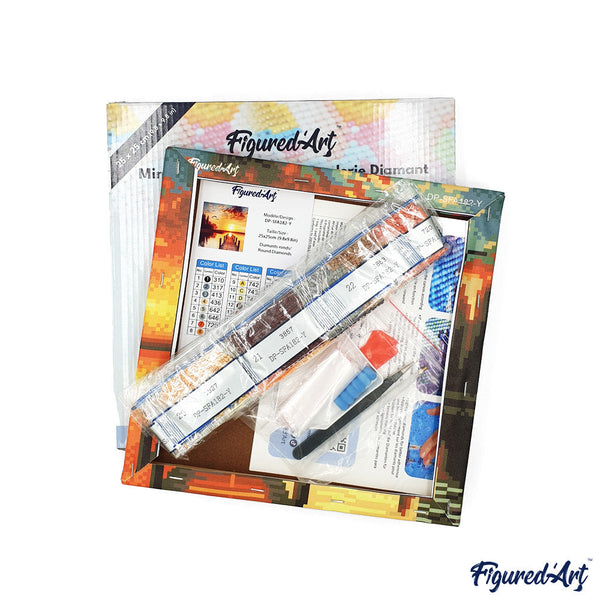 Mini Diamond Painting 25x25cm - Spring in Provence