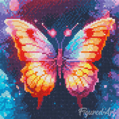 Mini Diamond Painting 25x25cm - Sparkling Butterfly