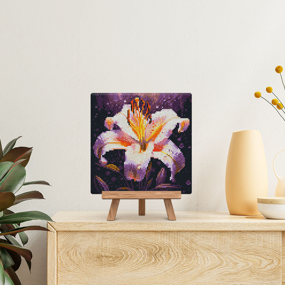 Mini Diamond Painting 25x25cm - Lily Bloom