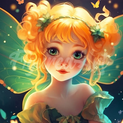 Mini Diamond Painting 25x25cm - Pretty Little Fairy Figured'Art UK