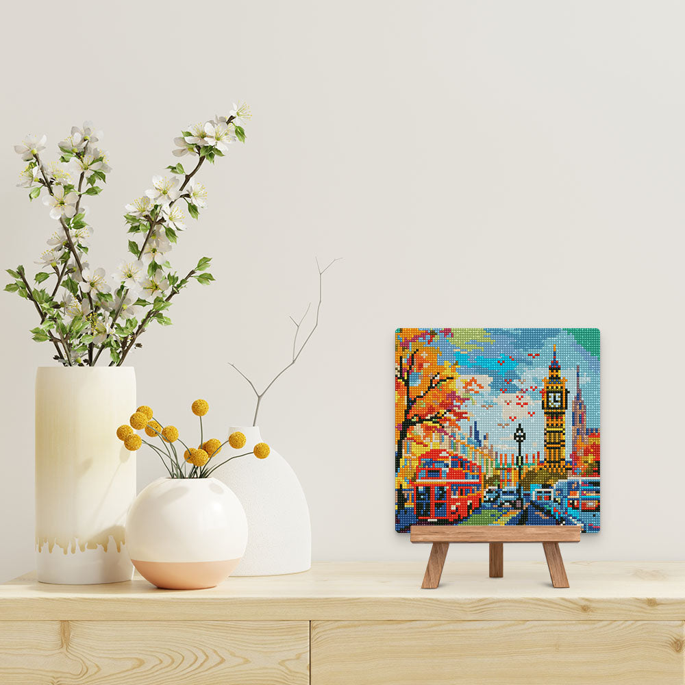 Mini Diamond Painting 25x25cm - Autumn in London City