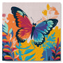 Mini Paint by numbers Tropical Butterfly 20x20cm already framed Figured'Art UK