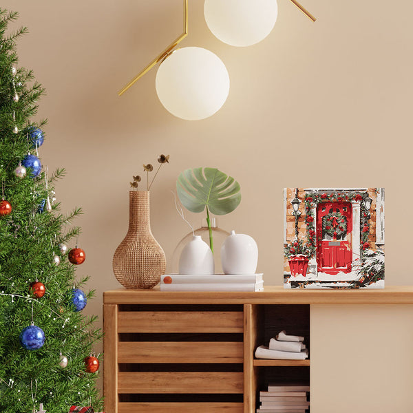 Mini Paint by numbers The Red Door 20x20cm already framed